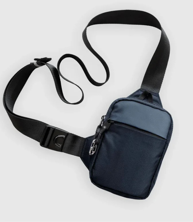 Fashionable Mini Crossbody Bag for Men with Stainless Steel Lock RFID Anti-Theft