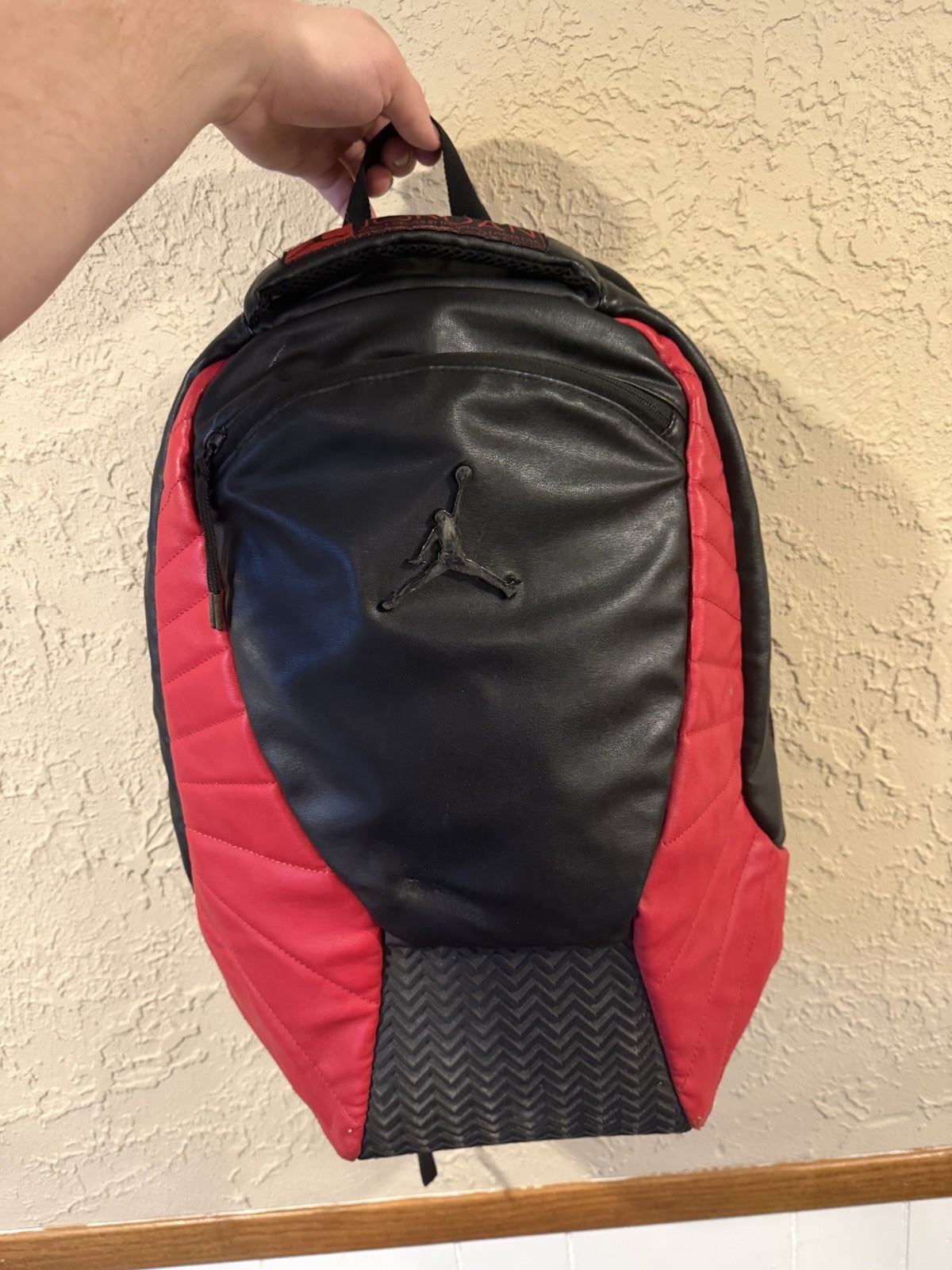 Nike Air Jordan Retro 23 Backpack Black/Red Jumpman Logo One Size