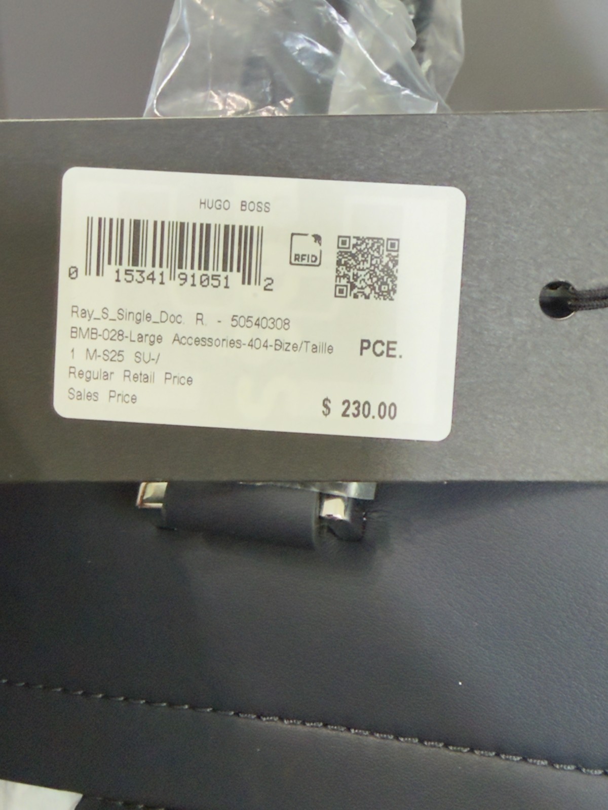 NWT BOSS “Ray” Faux-Leather Document Case, Textured Trim, $230 MSRP