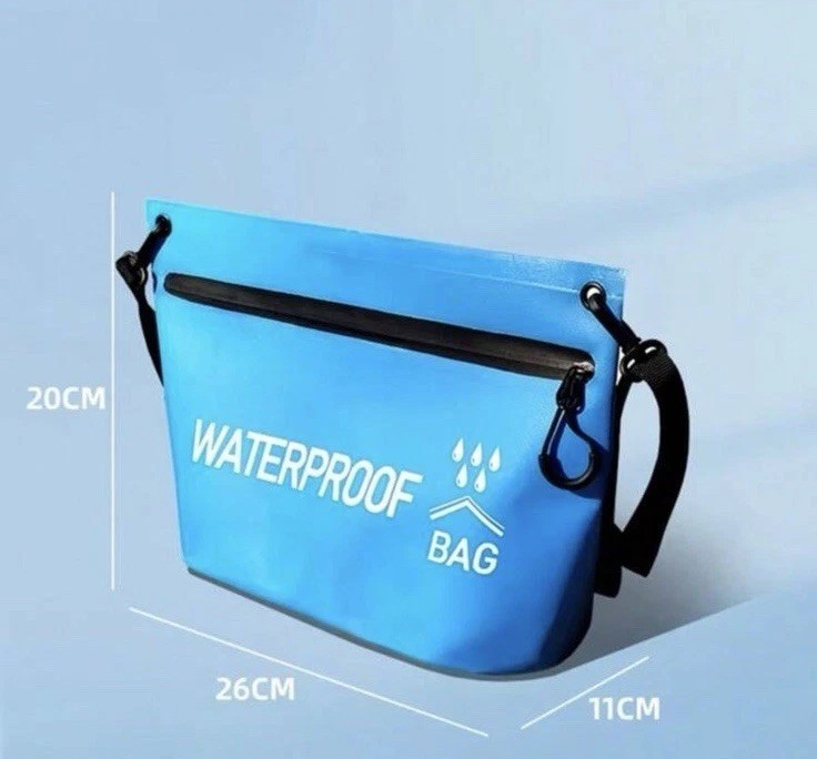 Black Waterproof Zip Bag