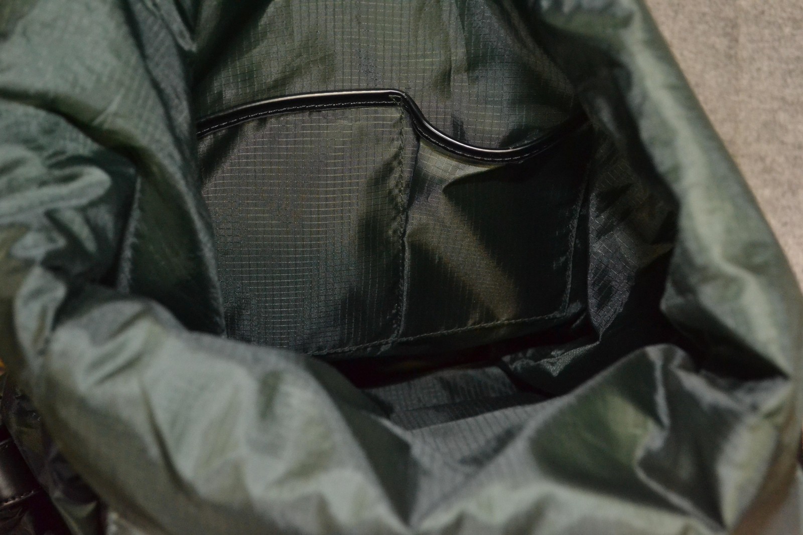 Ted Baker Engin Camo-print Woven Backpack Green Nylon Roll Top Laptop Travel Bag