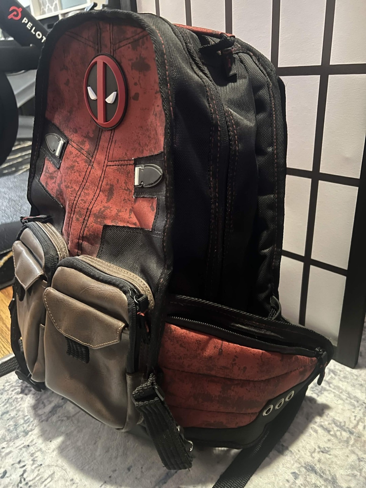 Marvel Comics Deadpool Cosplay Backpack Knapsack Travel Bag Laptop Bag
