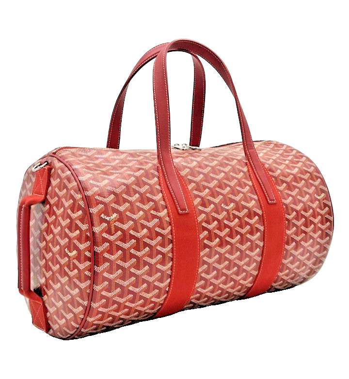GOYARD Barrel 40 Sports Bag in Red