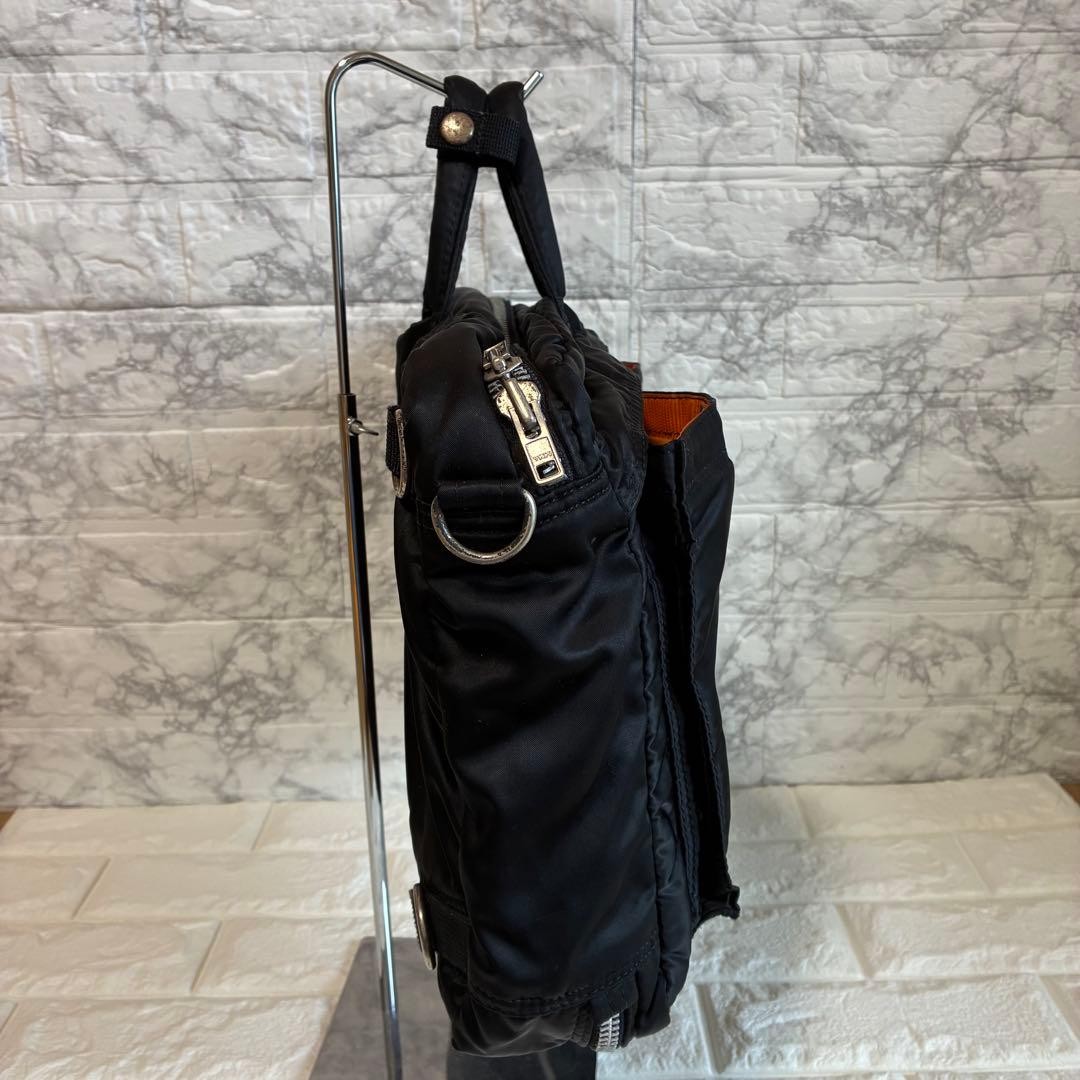 YOSHIDA PORTER Tanker 2Way Business Briefcase Black Nylon Pre-owned Japan