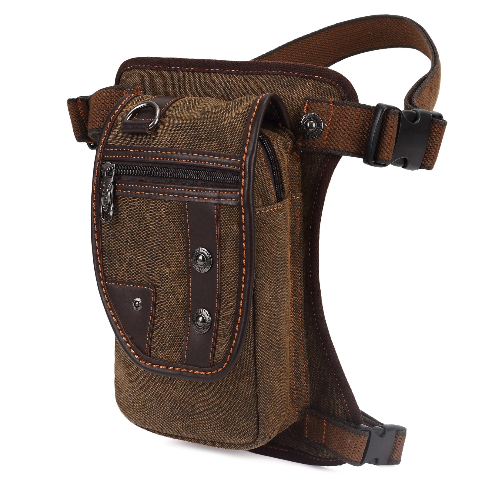 Men’s Multi-Purpose Canvas Drop Leg Bag Travel Waist Pack Motorcycle Hiking bag