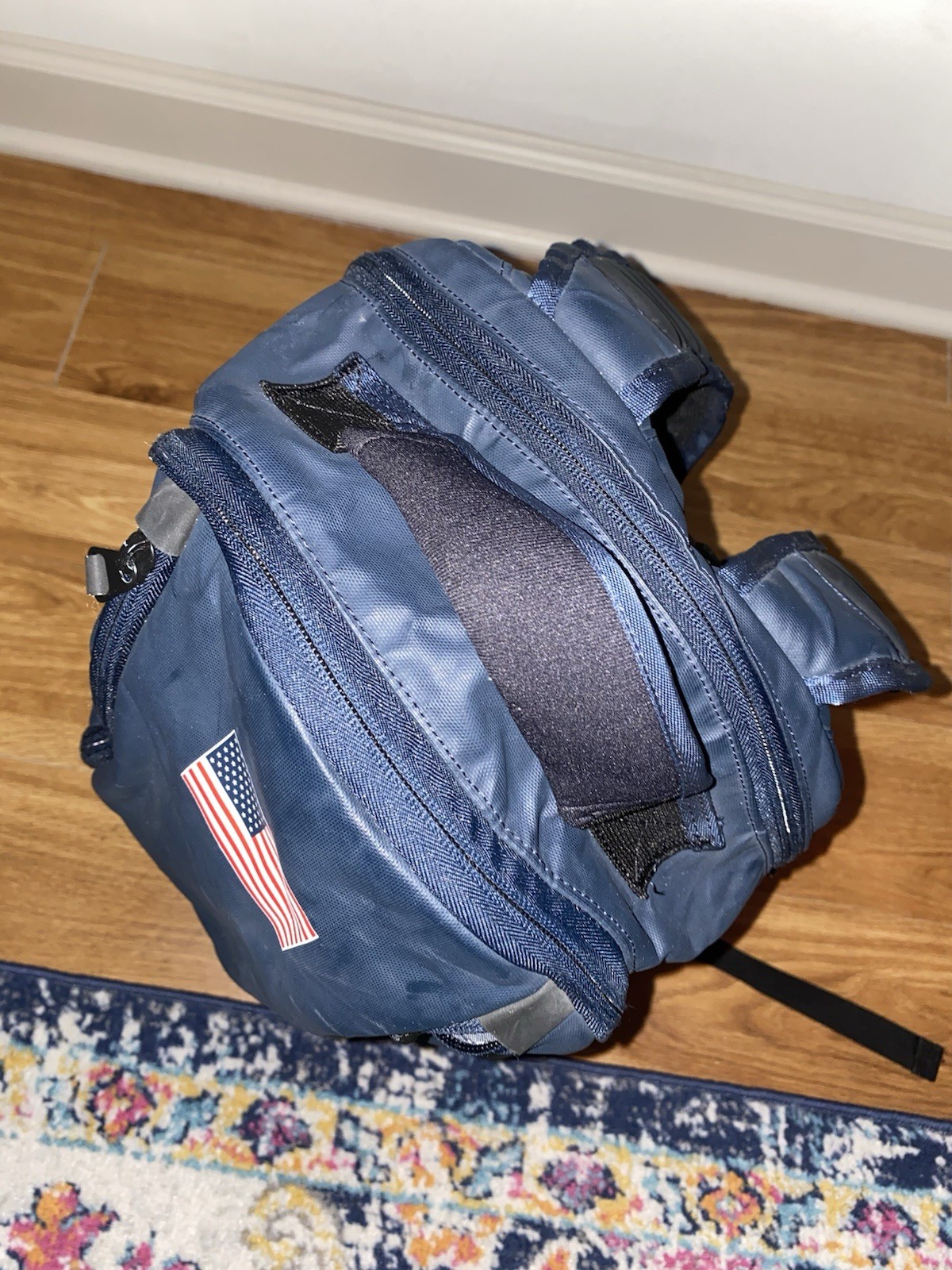 Nike Ultimatum Max Air Backpack Team USA/USATF Logo Dark Blue With American Flag