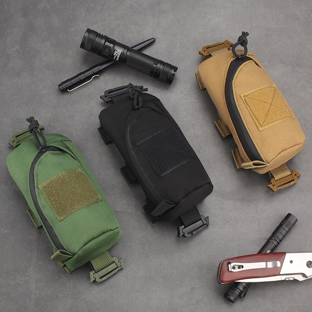 Men’s Tactical Accessory Bag Nylon Waist Pack Molle Small Versatile Storage Bags