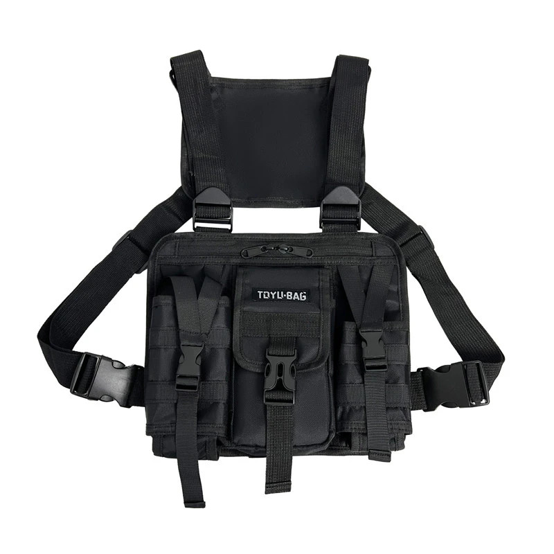 Tactical Chest Rig Bag Hip Hop Streetwear Vest Bag Unisex Chest Pack Adjustable