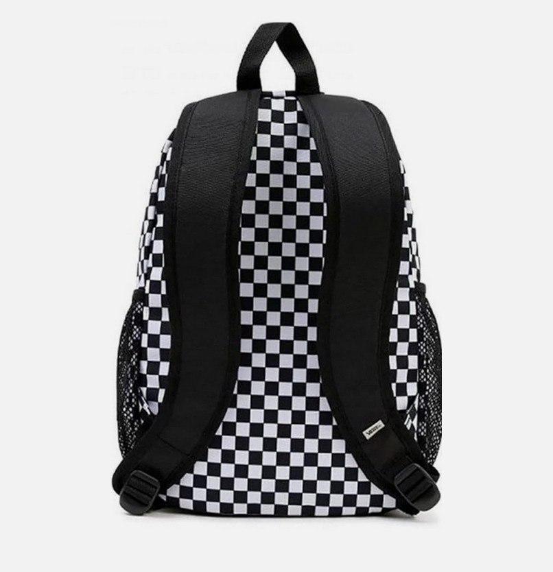Vans Alumni Backpack Checkered University College School Bag Black White Red
