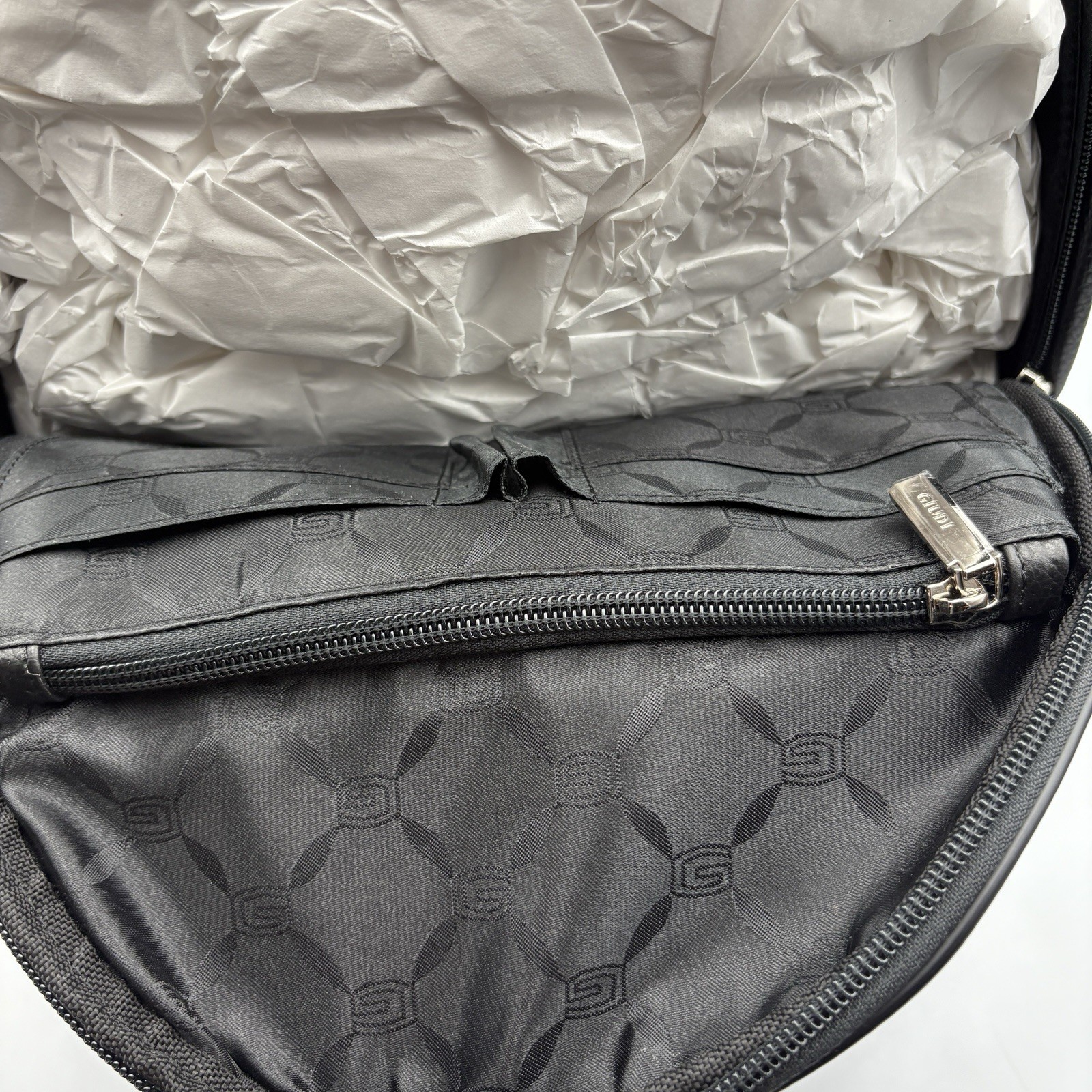 Giudi Hammered Calf Genuine Leather Black Backpack – Made In Italy