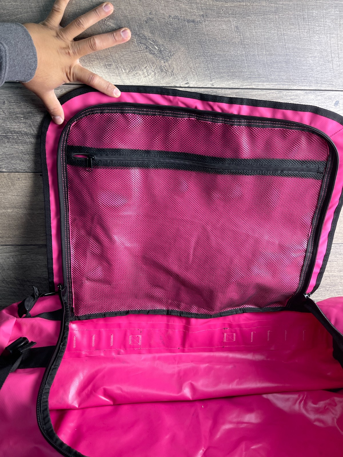 Element Equipment Trailhead Duffel Bag Pink Inner Pocket Camping Waterproof