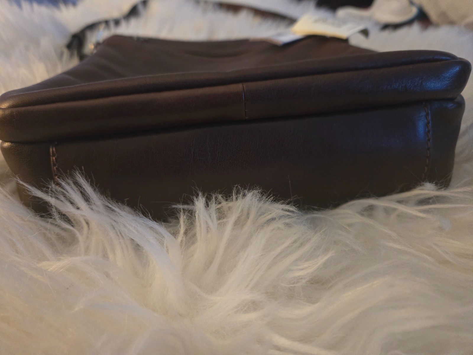 New Renzo Costa Medium embossed leather crossbody bag with tags.