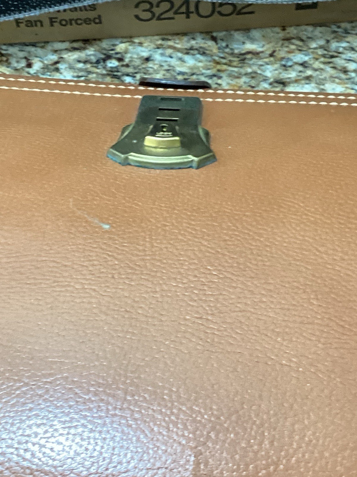 VTG Genuine Leather Split Cowhide Briefcase Wearbest Men’s Brown Expandable