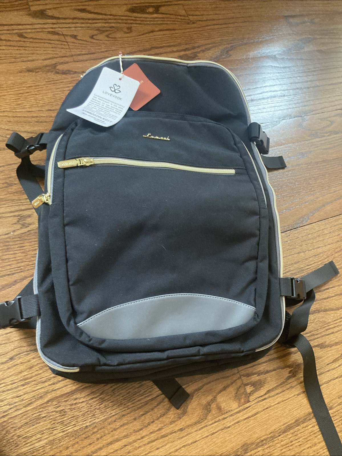 40L Large Travel Backpack 17 Inch Carry on Backpack With Many Pockets – Black