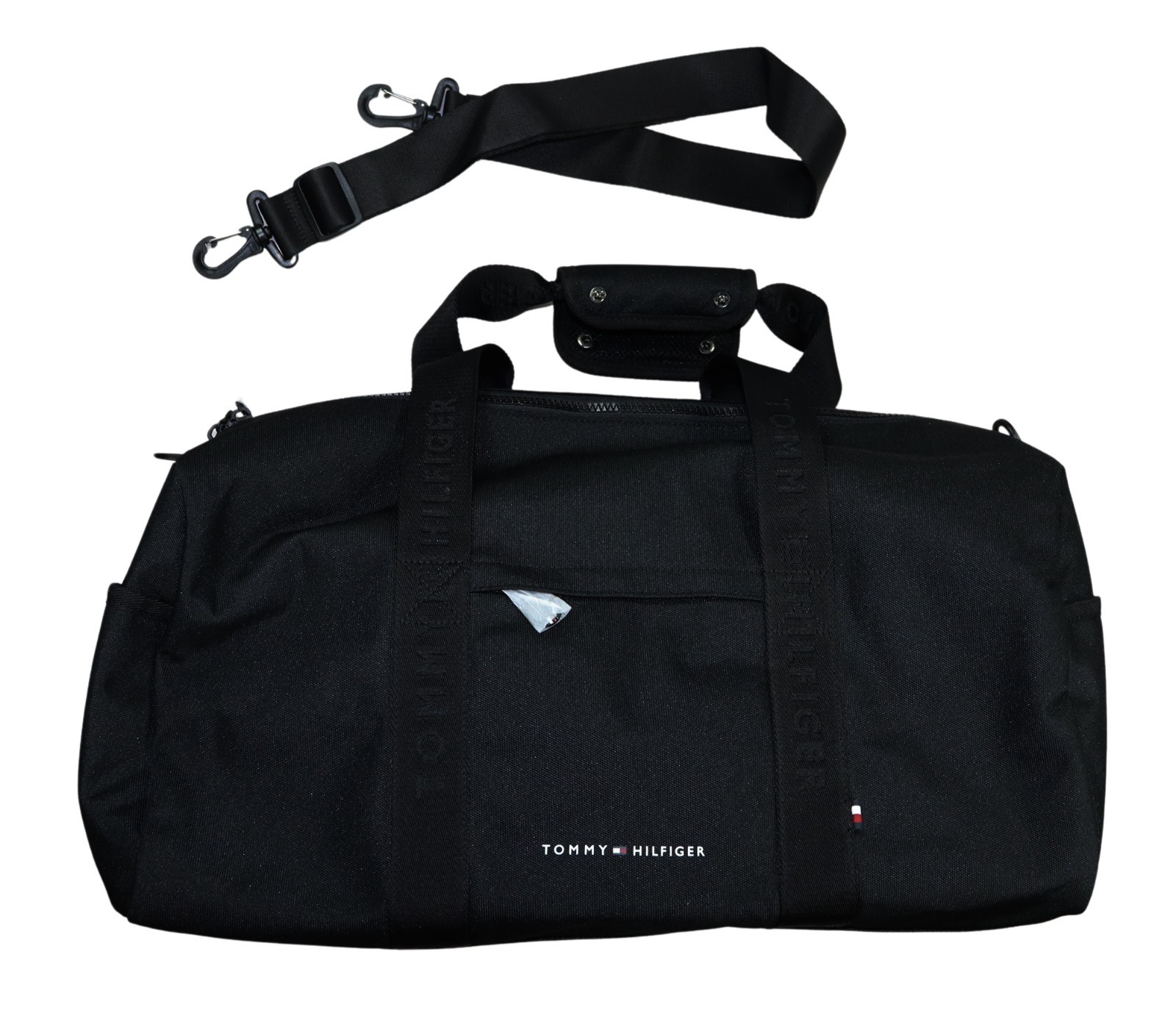 Tommy Hilfiger Element Detachable Strap Lightweight Men’s Duffle Bag NWT Black