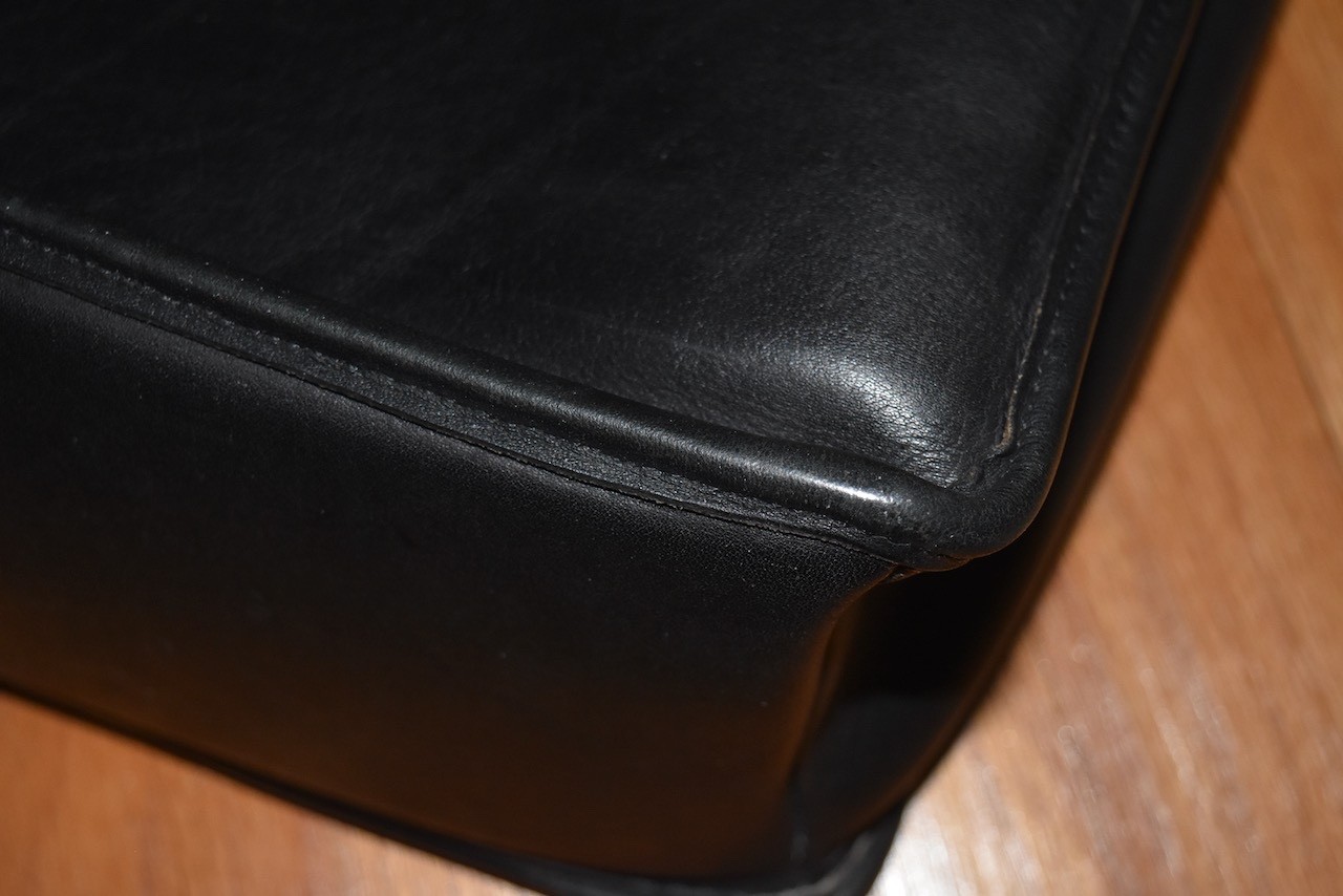 VTG Coach Beekman Brief Bag Briefcase Laptop Bag Black Leather Strap 5266 USA