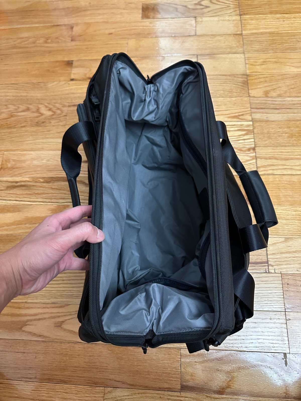 Tumi Alpha 2 Black 2-Way Framed Soft Duffel Bag