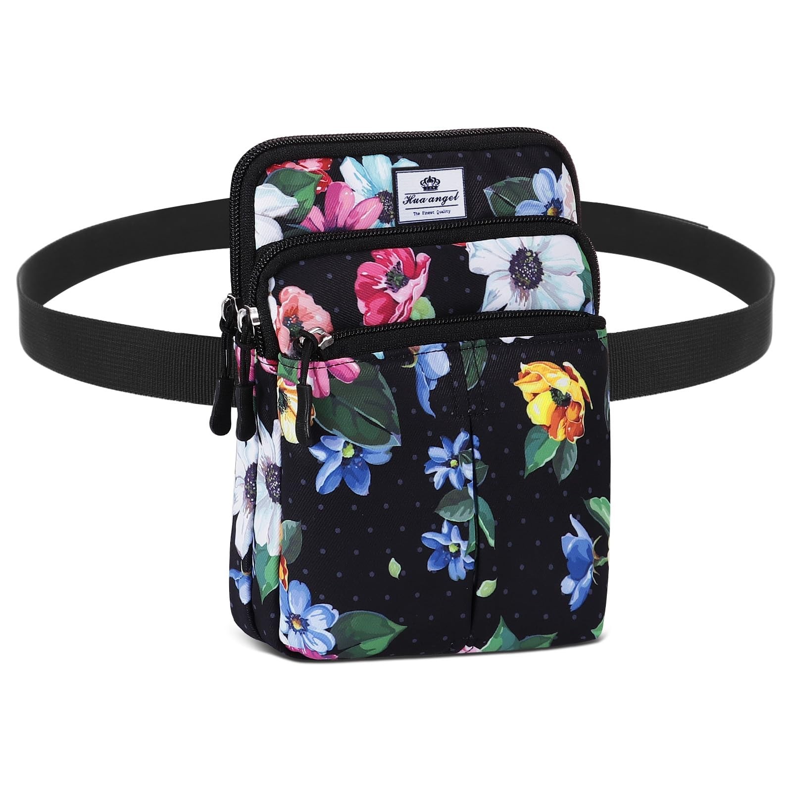Multifunctional Fanny Pack Men Women Lightweight Waist Bag 3 Zip Pockets