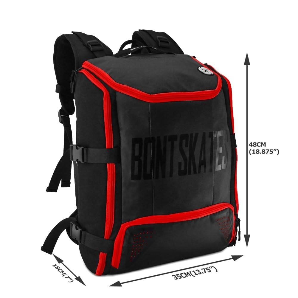 Multi-Sport Skate Backpack Travel Bag for Inline, Ice, Quad & Speed Skating