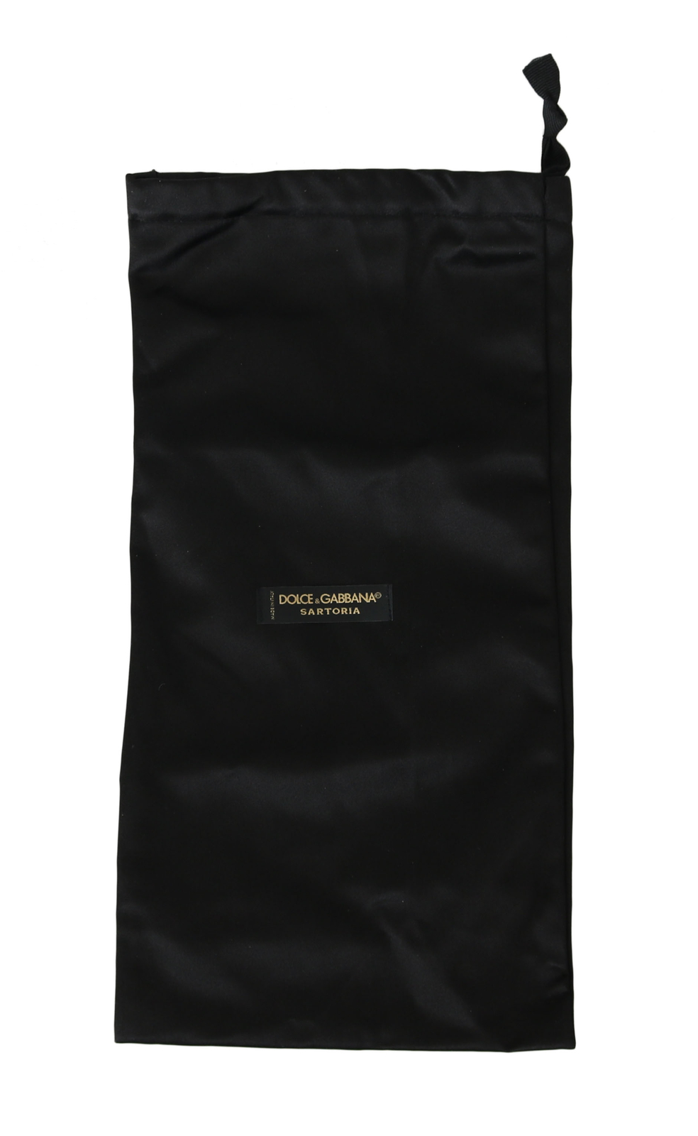 DOLCE & GABBANA Dustbag Cover Bag Cotton Black Drawstring Long 41cm x 21cm