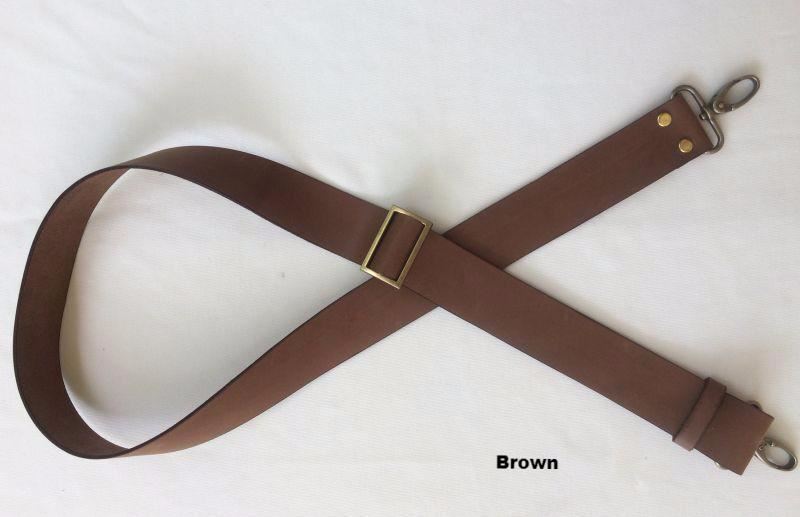 1.5″ Leather Adjustable Convertible CrossBody Travel Security Bag Strap 3 Colors
