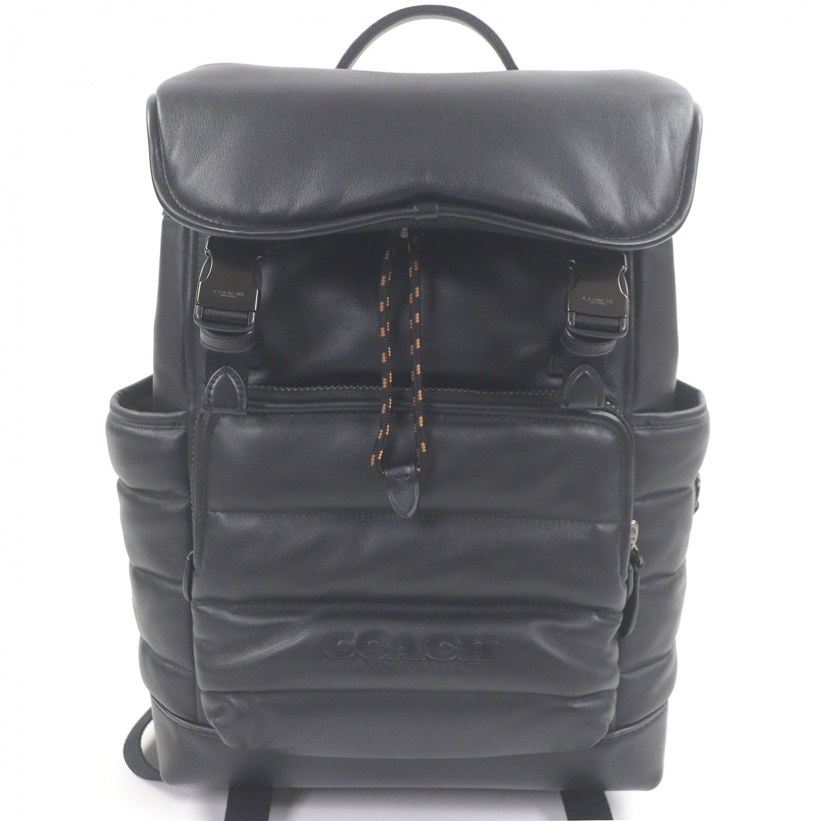 Excellent COACH Backpack Daypack League Flap Backpack with Quilting