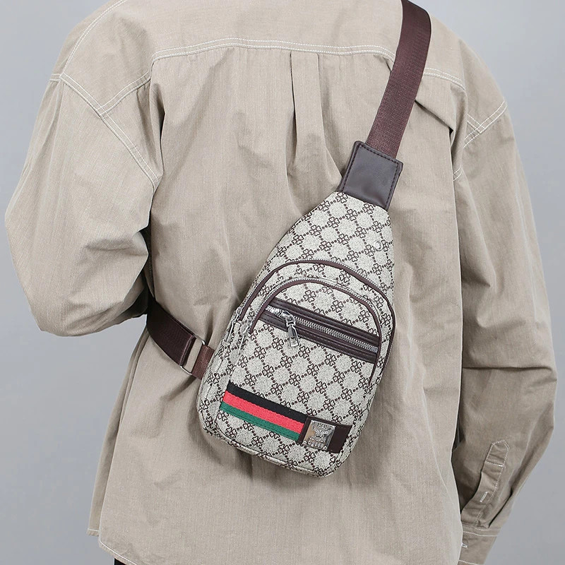 Men’s Multifunction Messenger Bag Shoulder Cloth Chest Bags Crossbody Casual