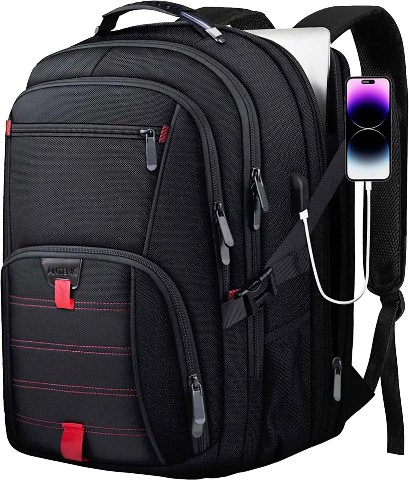 ANTERK Extra Large Travel Laptop Backpack, 17.3 Inch Carry on Backpack for Me…