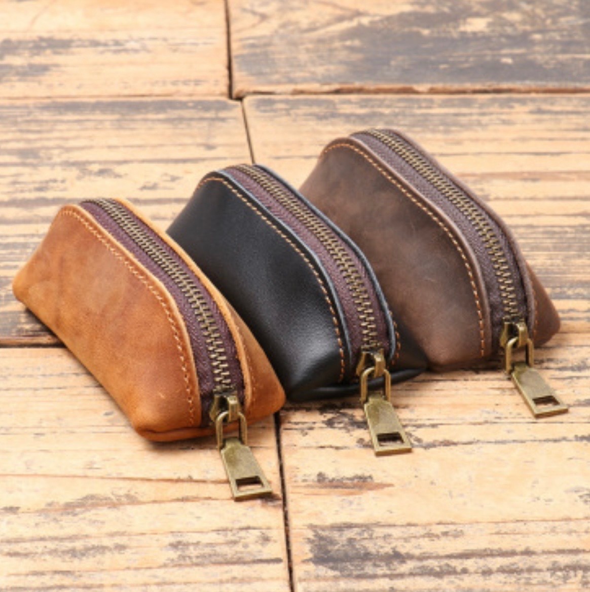 men’s leather multi-functional clutch coin bag 🙈