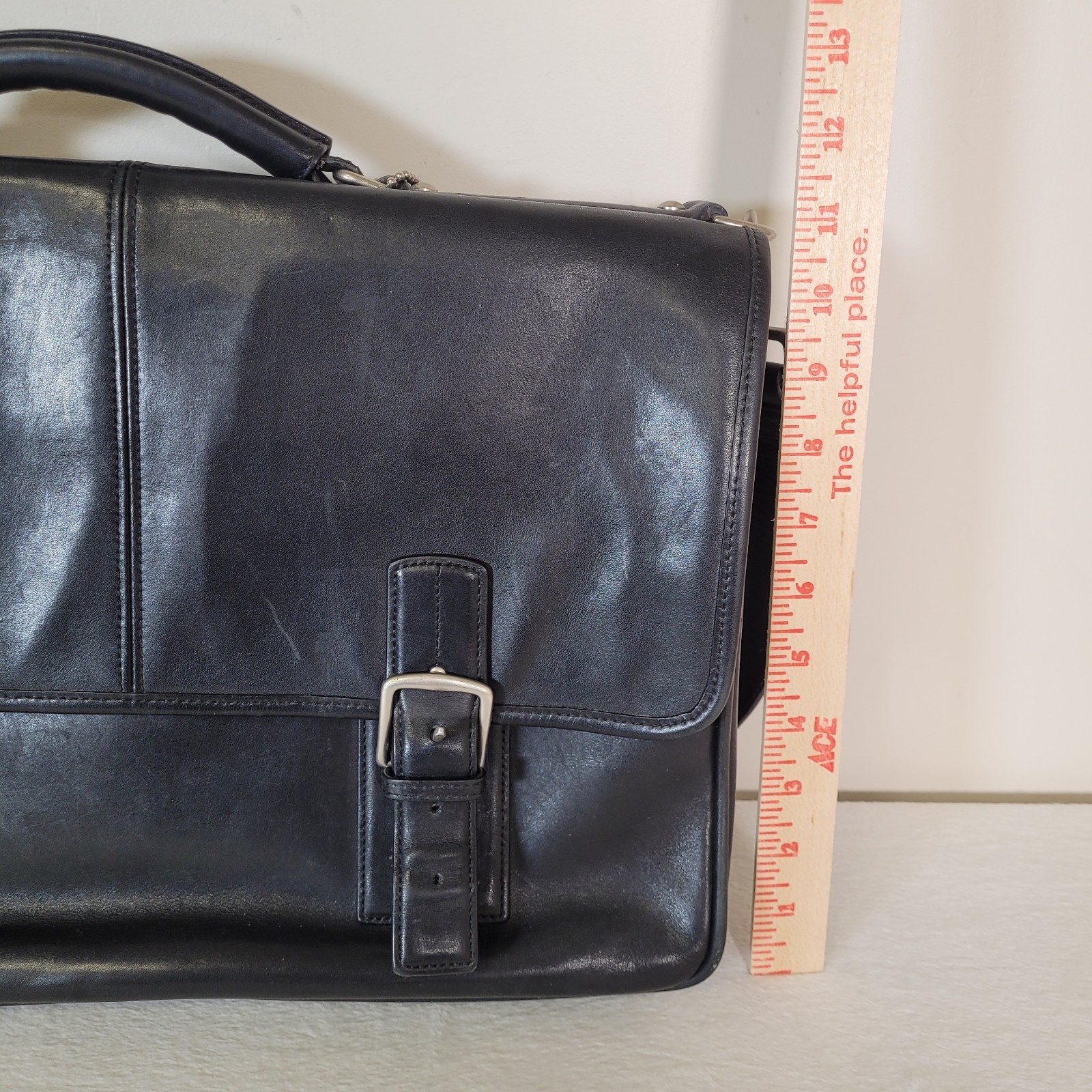 Coach Metropolitan Briefcase laptop Messenger bag black leather J053-6455