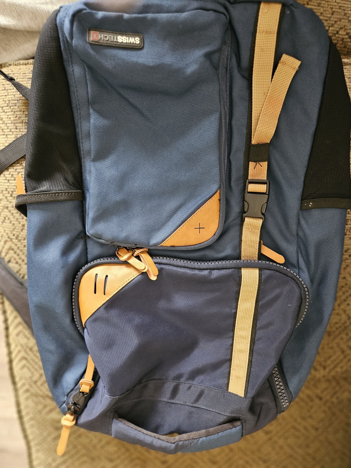 SwissTech La Tzoumaz School Backpack w/Protective Laptop Compartment Blue