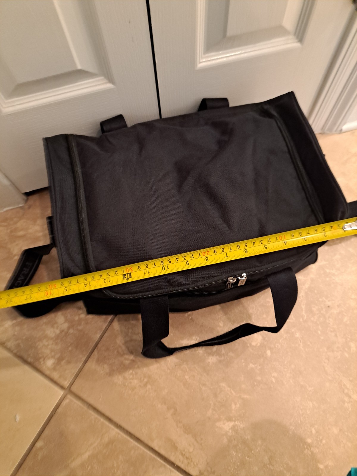 BURBERRY Fragrances Weekender Duffle Bag Black Signature Handles Shoulder Strap