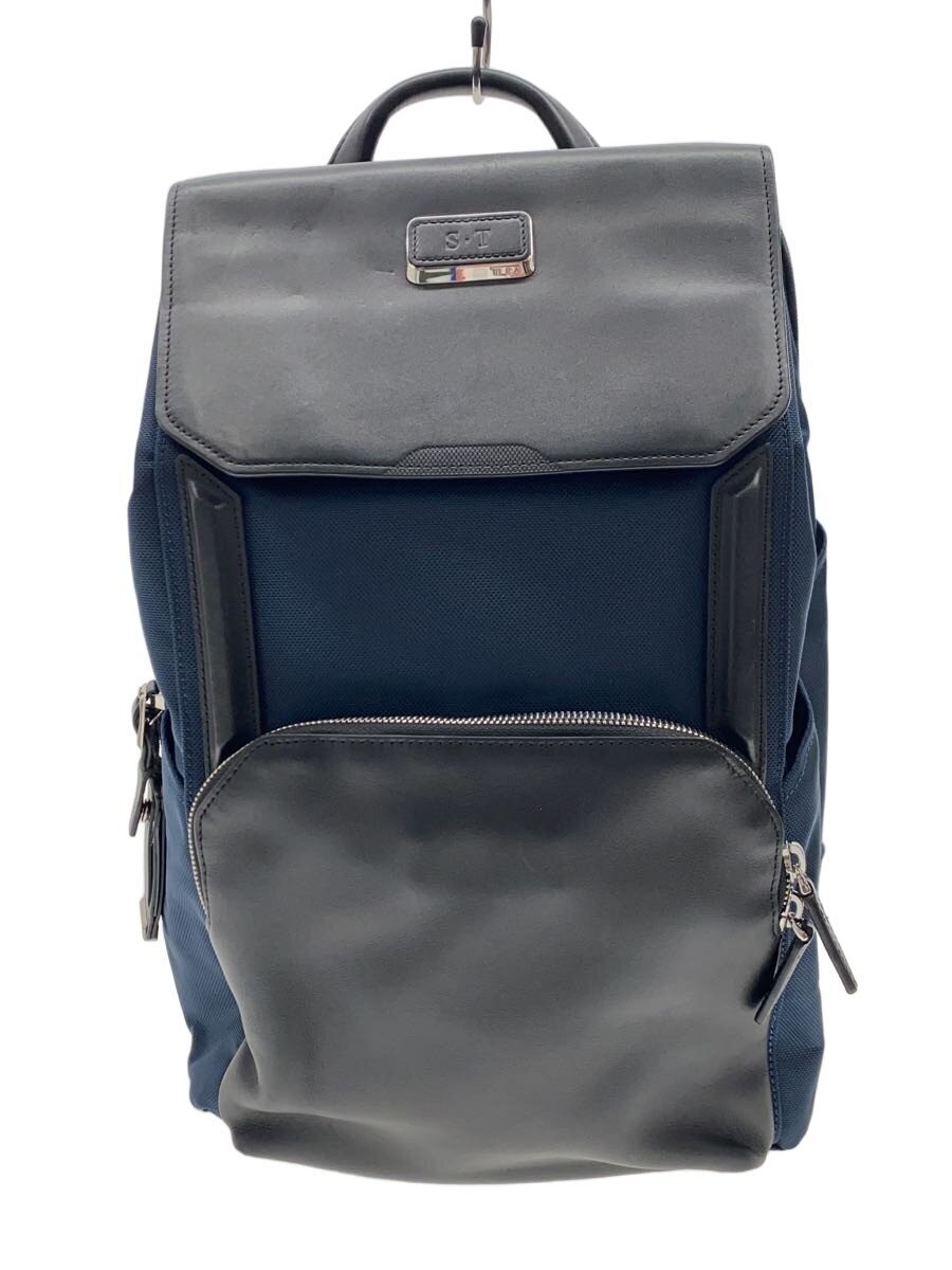 TUMI Backpack Nylon Navy Plain 13cm gusset 43cm height 29cm width