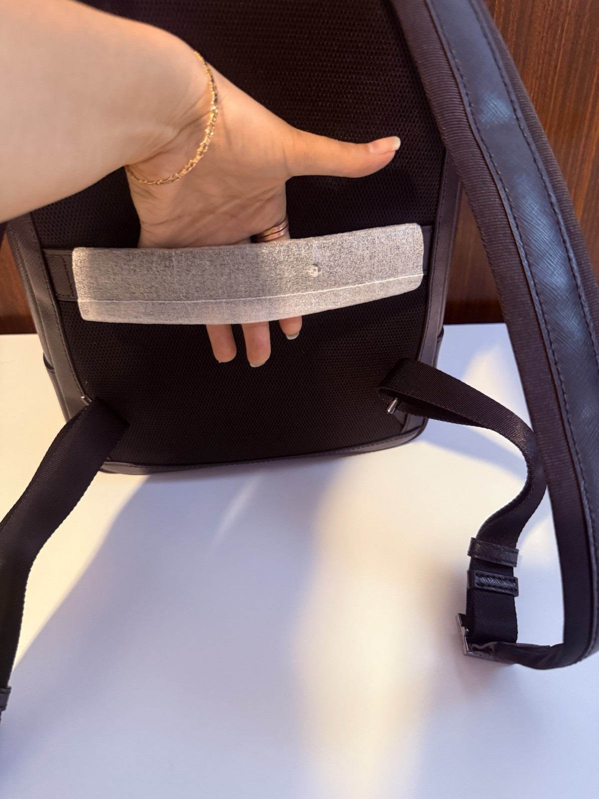 Cole Haan Men’S Sloane Backpack, Black Saffiano