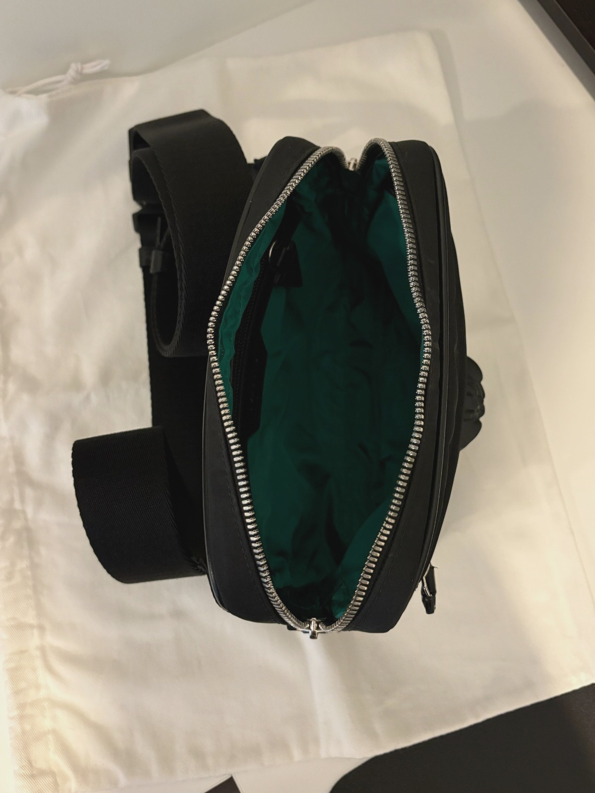 Versace Medusa Plaque Belt Bag Black