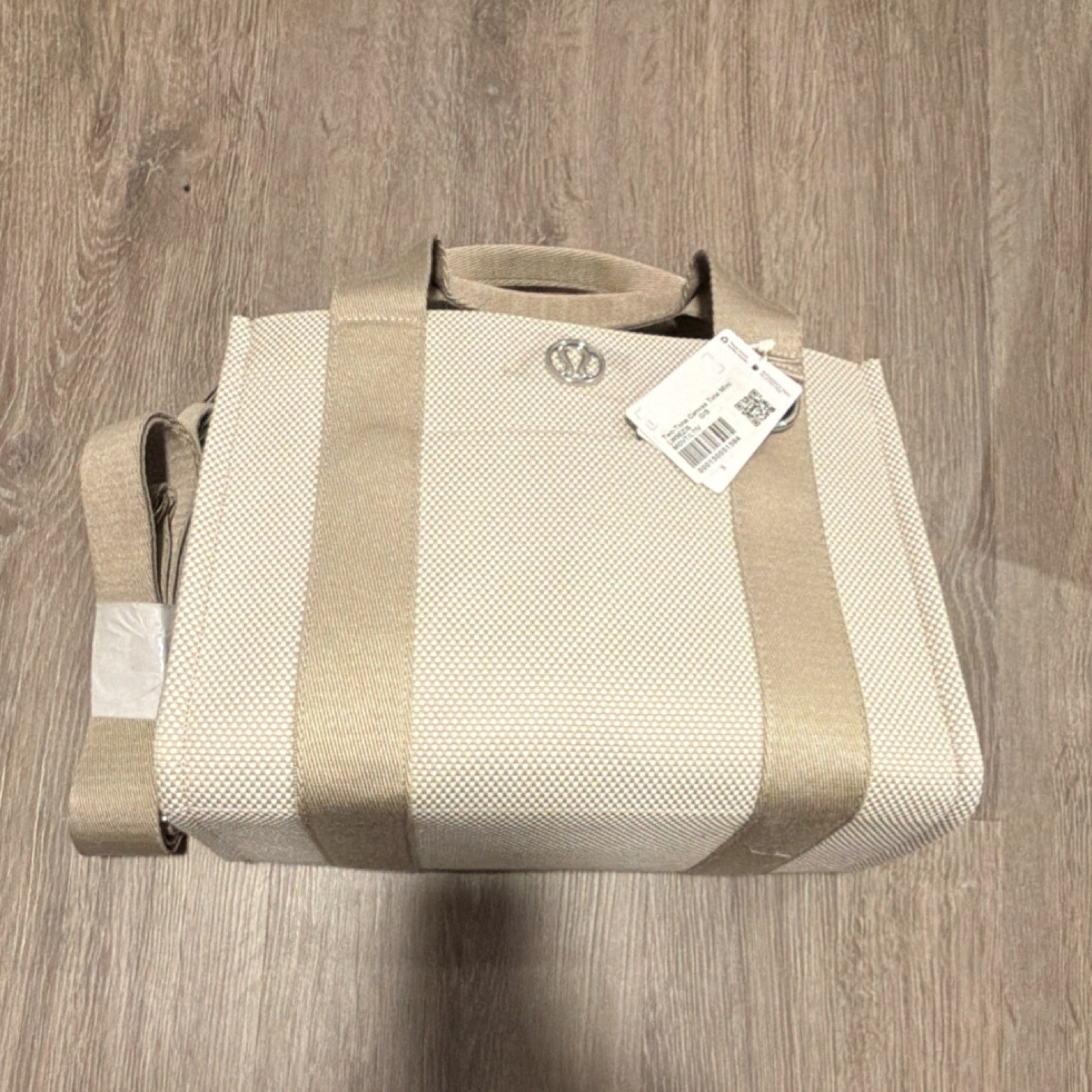 NWT Lululemon canvas tote mini Tote Adjustable Removable Strap Top Handle