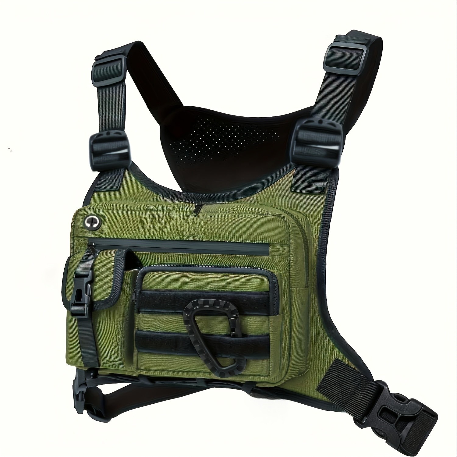 Sport Running Combat Chest Rig Bag Front Pouch Recon Kit Pack Protective Vest