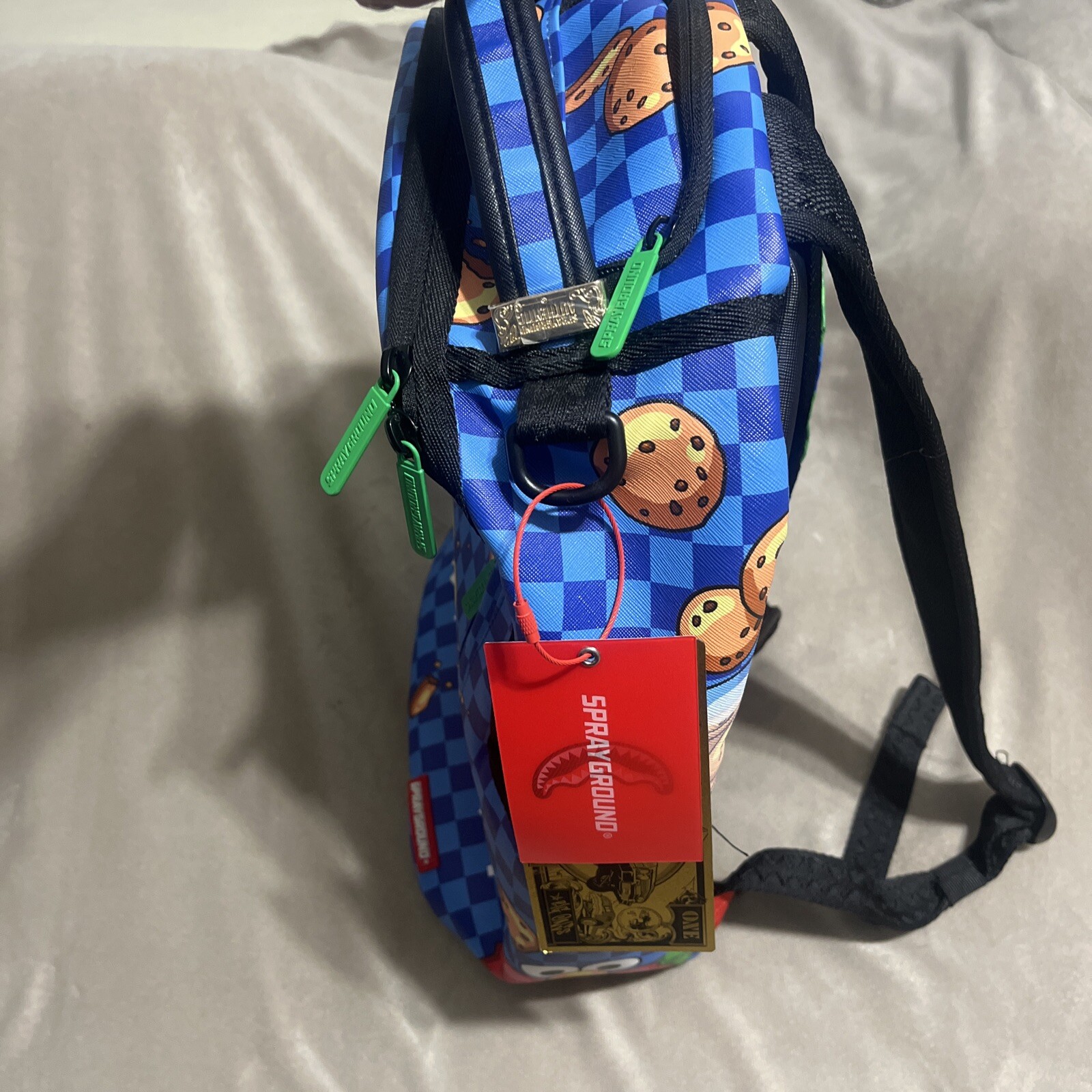sprayground backpack COOKIE MONSTER ME GET DOUGH Rare Limited Sesame Street New