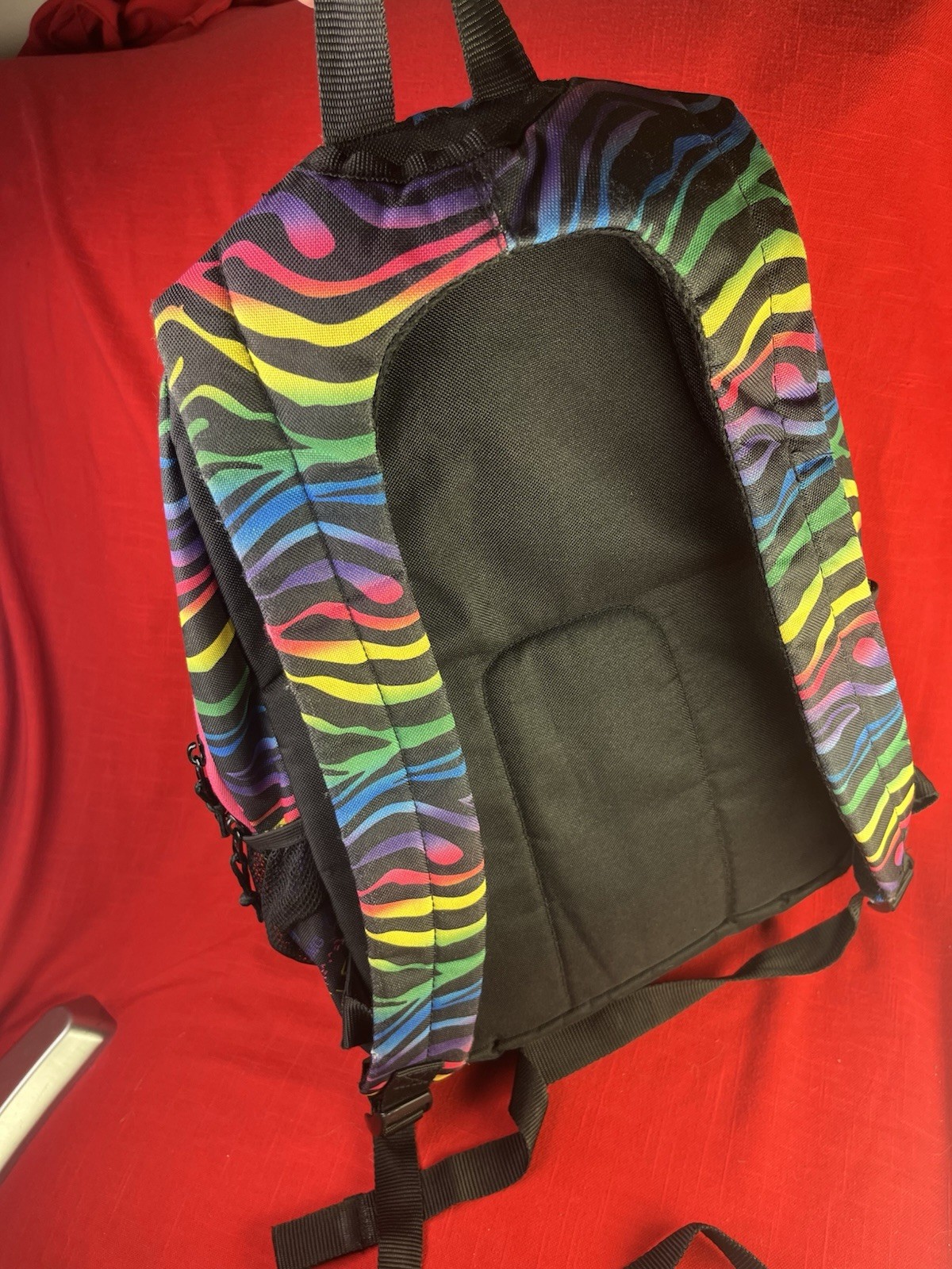 Backpack Adults Kids Leopard and Zebra Print Retro Outdoor Products Rainbow lisa