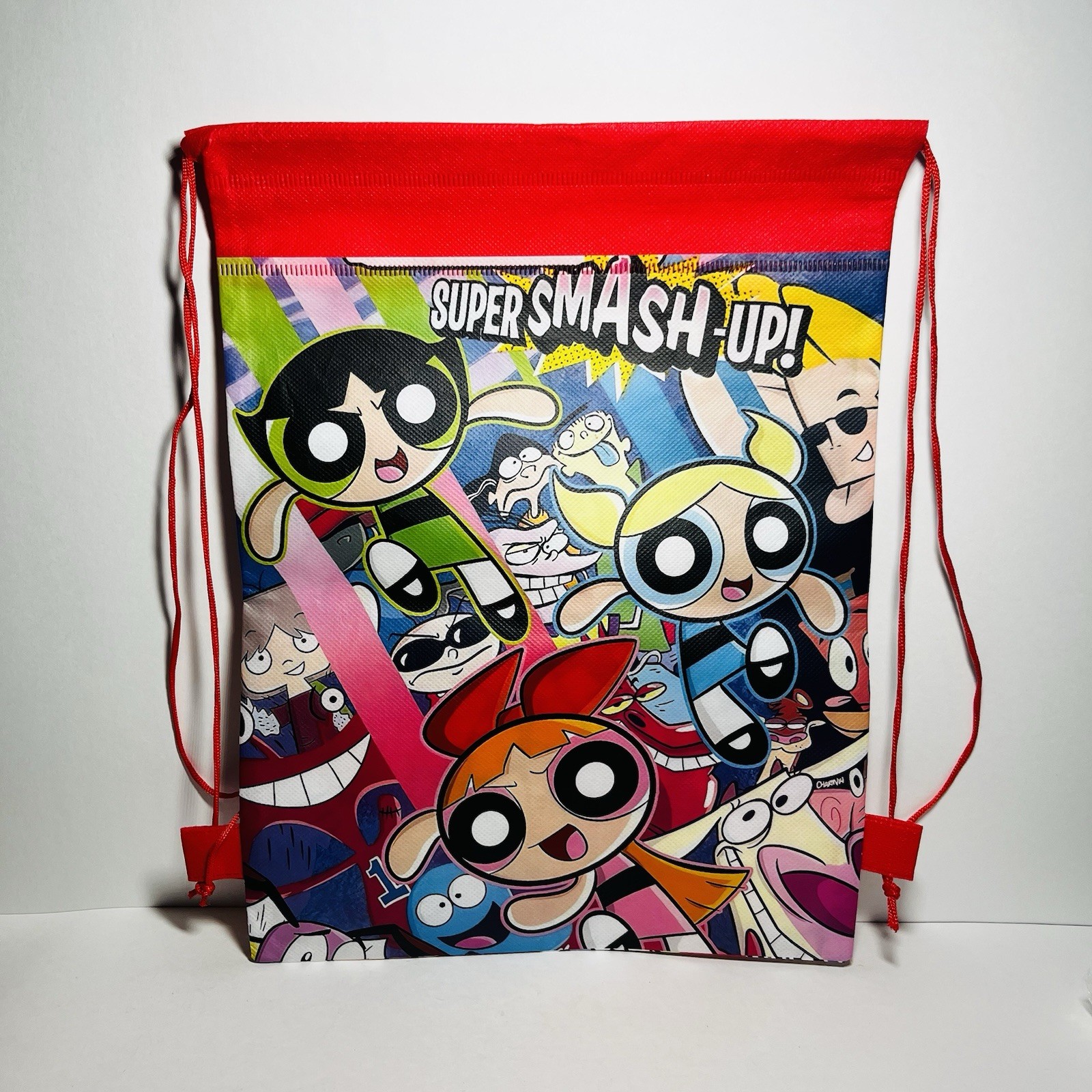 Cartoon Network Super Smash-Up Draw String Backpack Powerpuff Girls Ed Edd Eddy