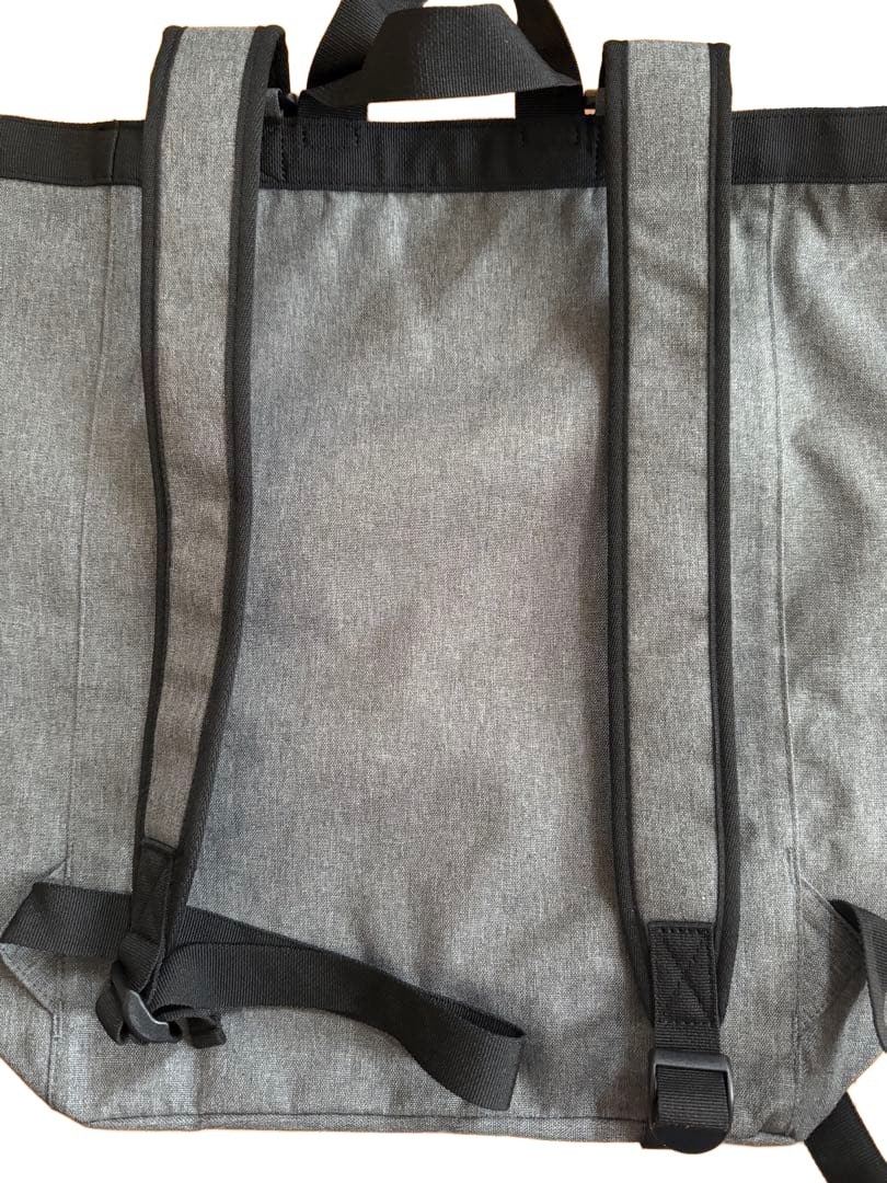 Convertible Tote Bag 41x41cm Backpack Style Reusable Fabric