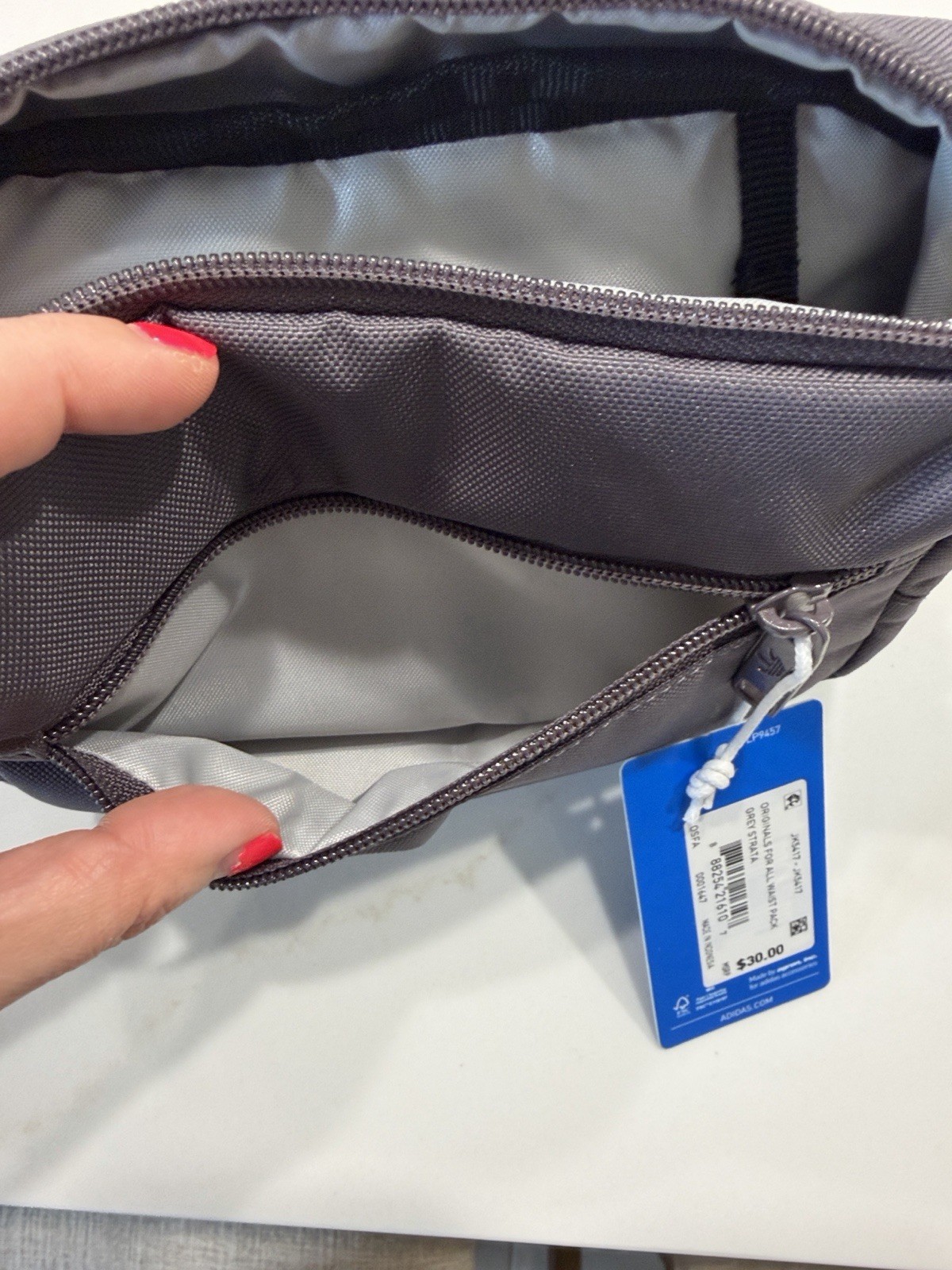 Adidas Originals Fanny Hip Pack Waist Belt Crossbody Bag – Grey