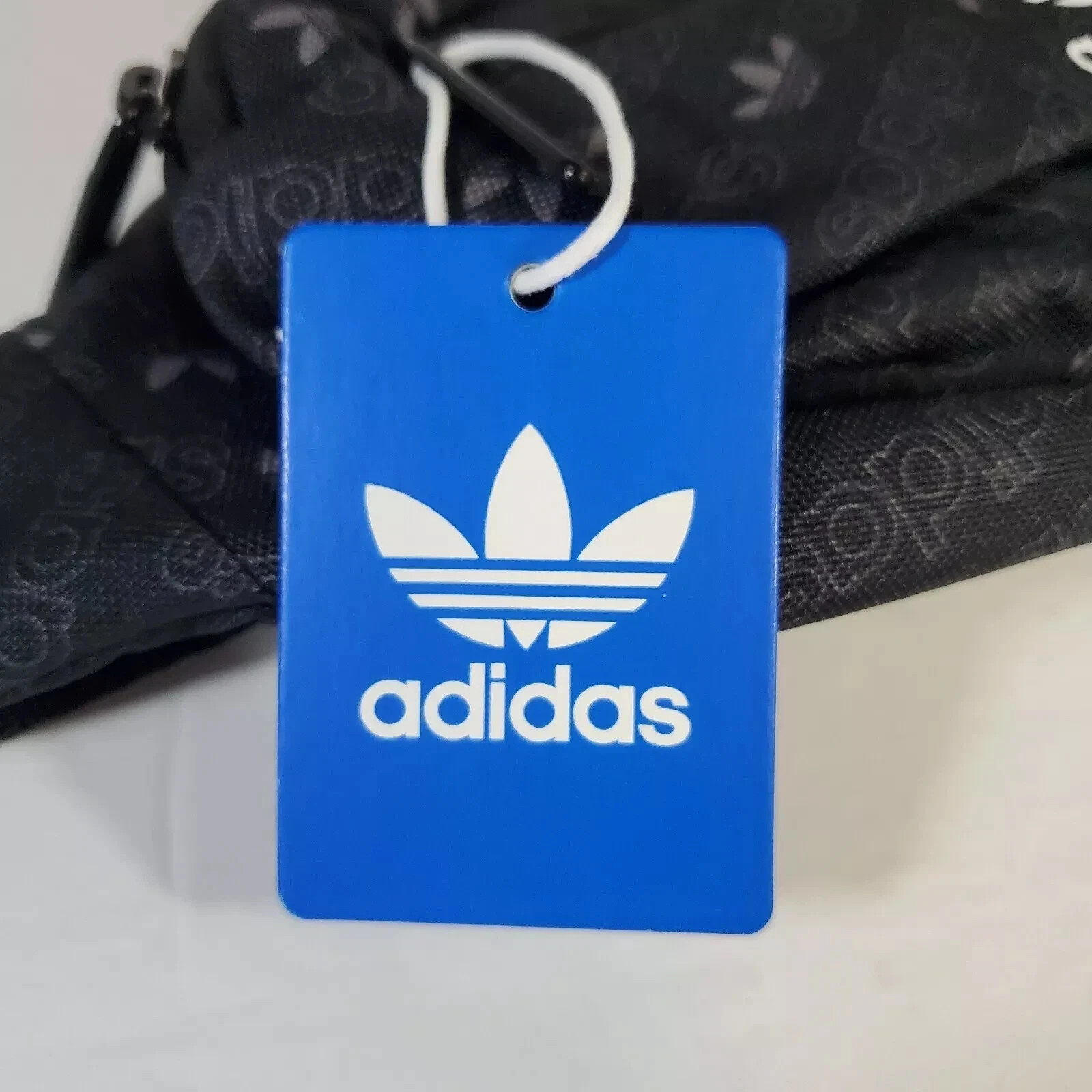 ADIDAS Original MONOGRAM TREFOIL Festival Crossbody Mini Travel BLACK Bag NWT