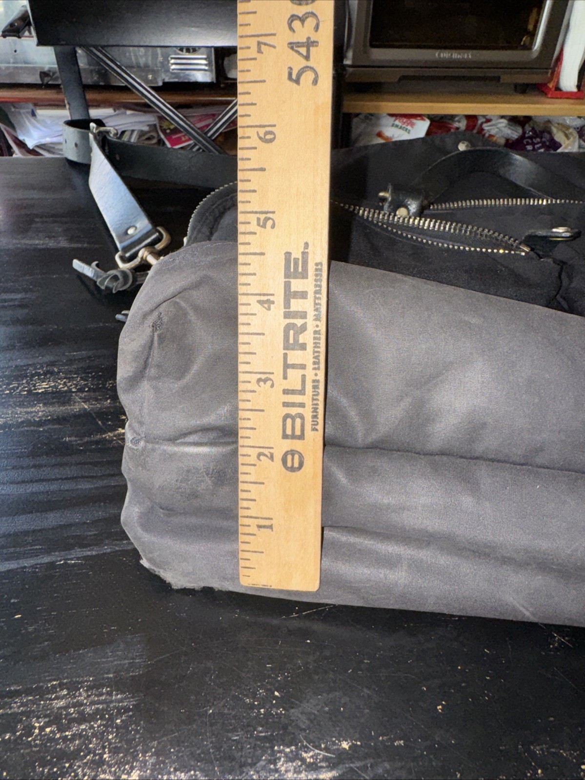 Filson 70128 Original Briefcase Black USA Rugged Twill Riri Zippers w/ Strap-