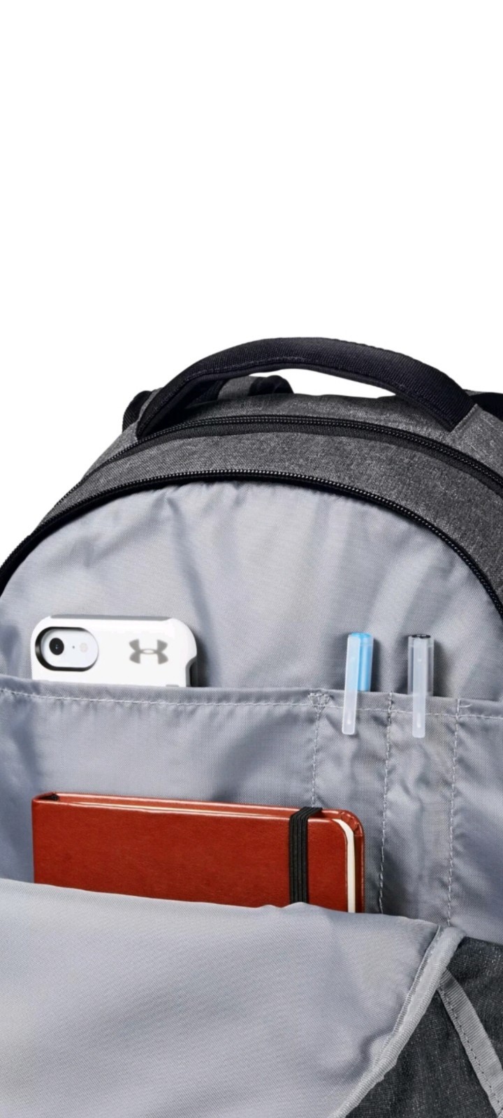 UNDER ARMOUR UA Hustle 5.0 Backpack 29L Commuter Bag Laptop Gray/Black NWT
