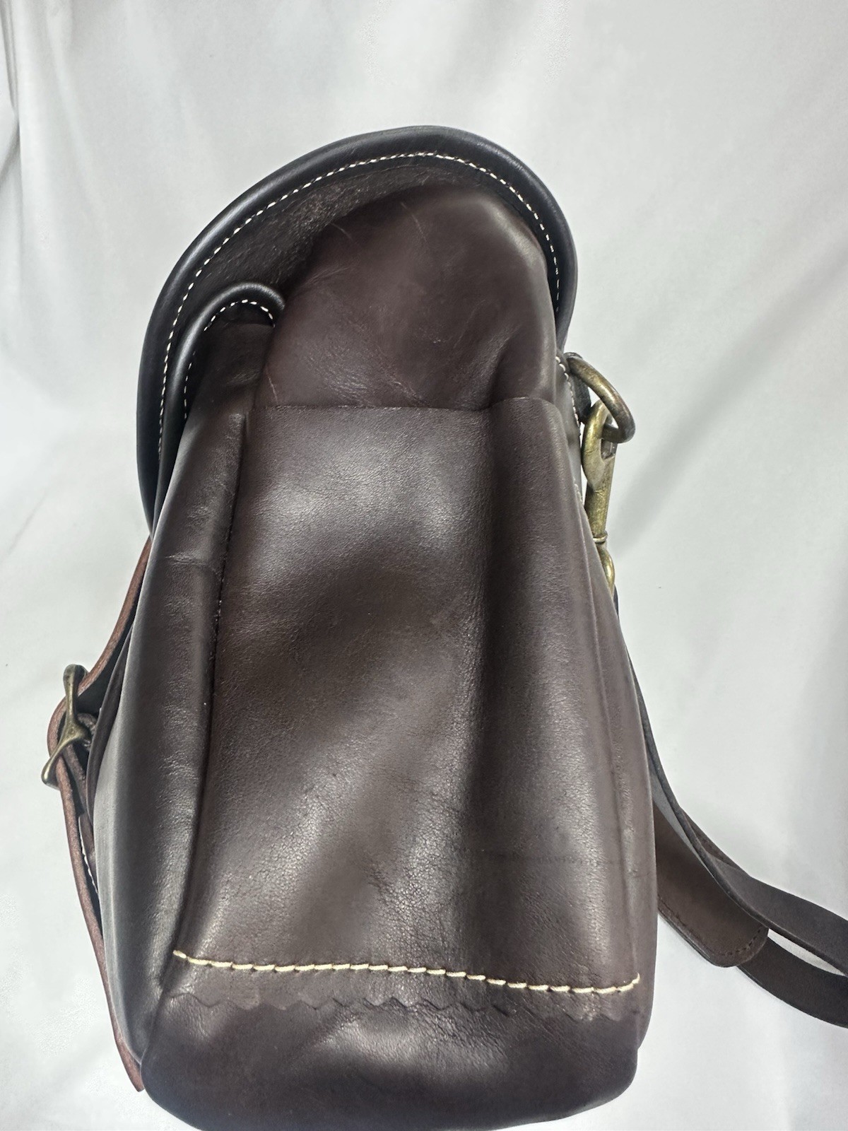 Filson Workshop Weatherproof Leather Small Field Bag Brown Rare USA