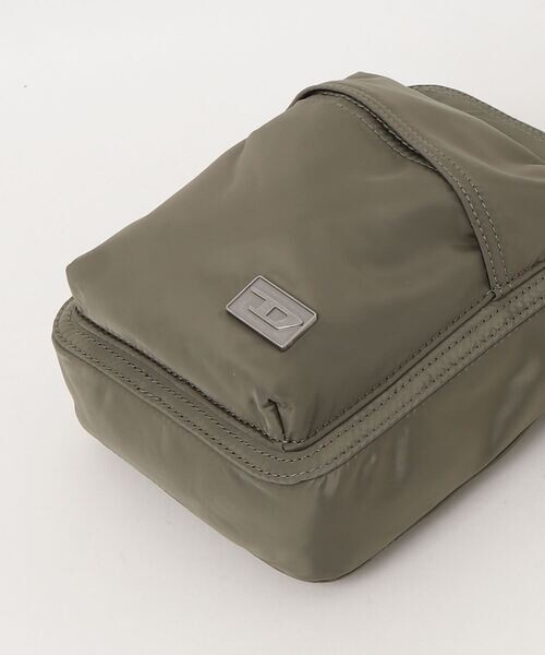 DIESEL Crossbody Bag Polyester Green FREE Mens Messenger Utility Bag