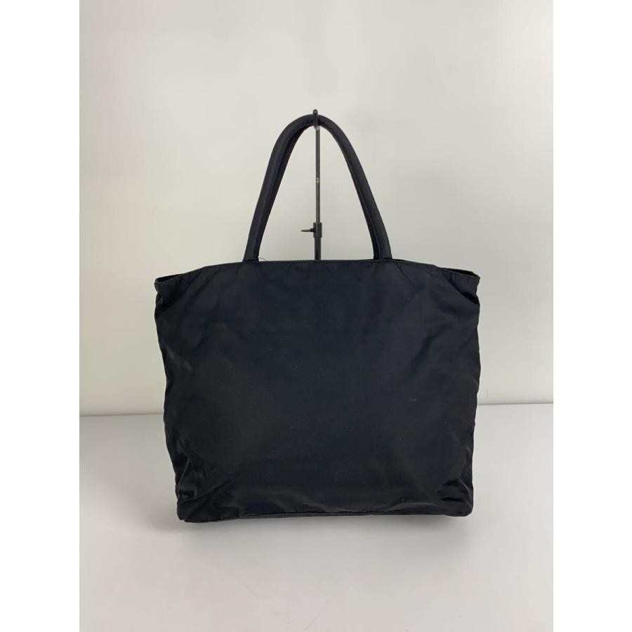 PRADA Black Nylon Tote Bag Men Double Handles 29cm x 26cm x 10cm Auth