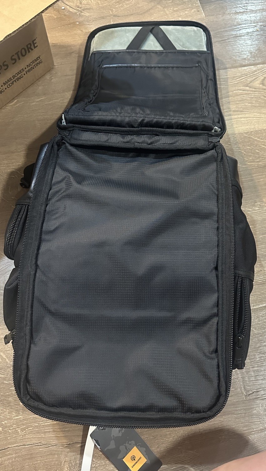 Cinomadist Primetech CIN010301 Graphite Black Travel Backpack New With Tags