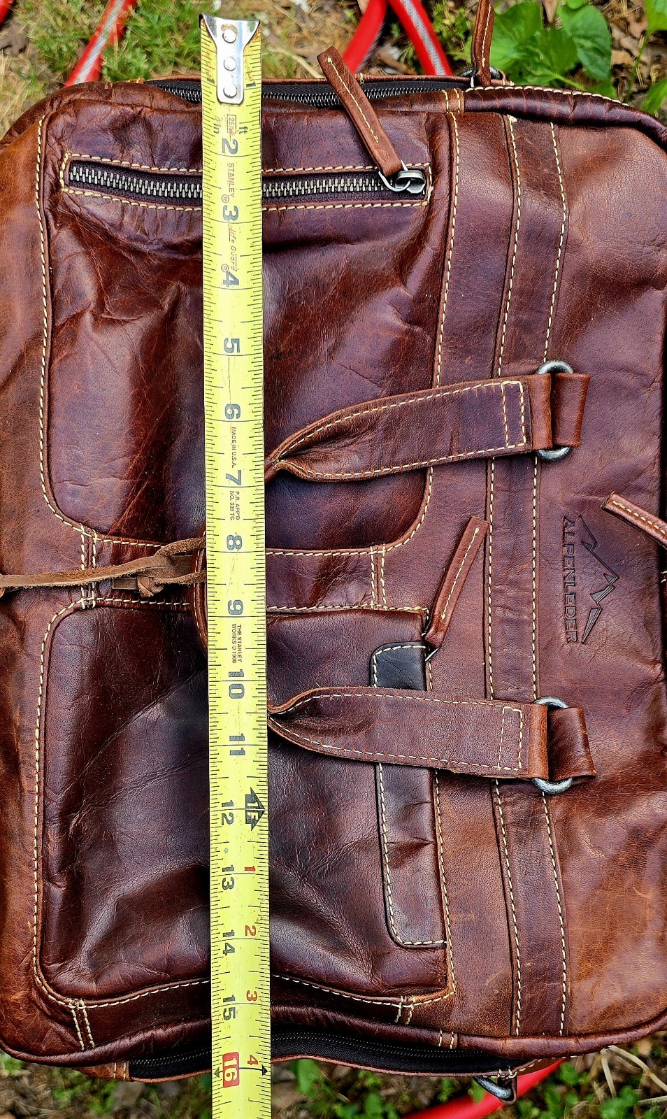 Alpenleder Genuine LEATHER Bag Germany Messenger-Laptop-Business